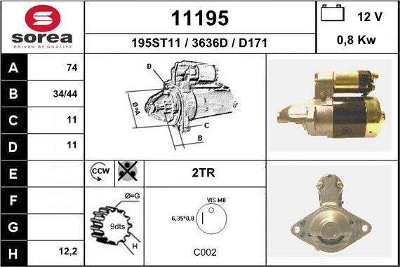 EAI 11195 - Starteris adetalas.lv