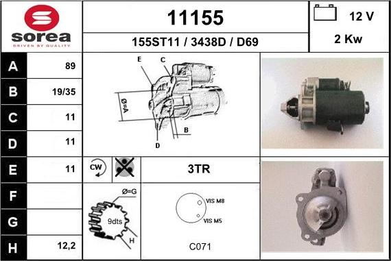 EAI 11155 - Starteris adetalas.lv