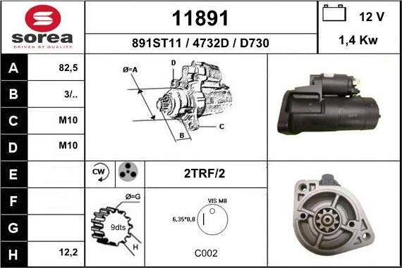 EAI 11891 - Starteris adetalas.lv