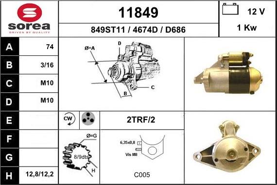 EAI 11849 - Starteris adetalas.lv