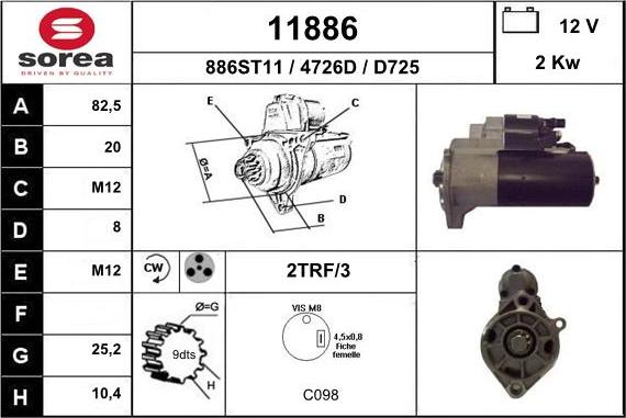 EAI 11886 - Starteris adetalas.lv