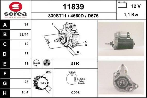 EAI 11839 - Starteris adetalas.lv