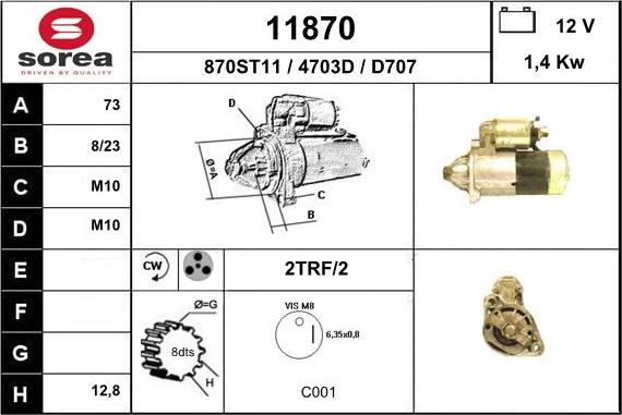 EAI 11870 - Starteris adetalas.lv