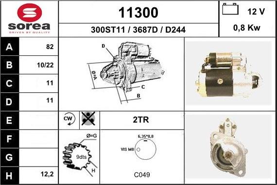 EAI 11300 - Starteris adetalas.lv