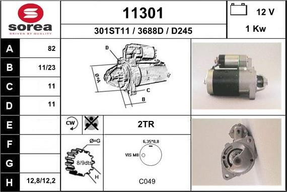 EAI 11301 - Starteris adetalas.lv