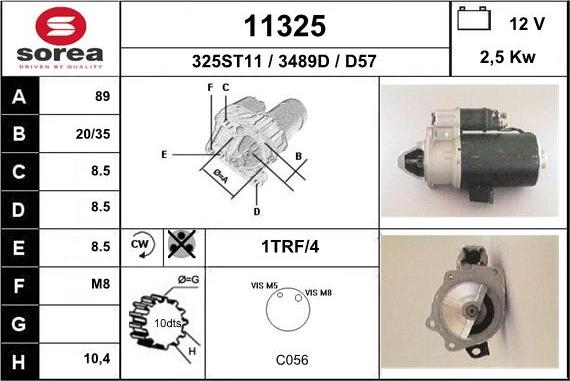 EAI 11325 - Starteris adetalas.lv