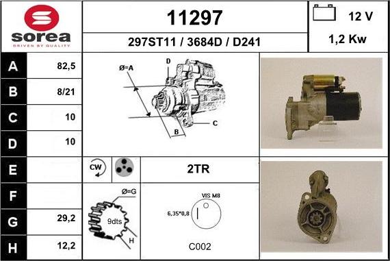 EAI 11297 - Starteris adetalas.lv