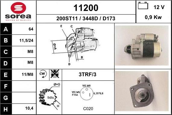 EAI 11200 - Starteris adetalas.lv