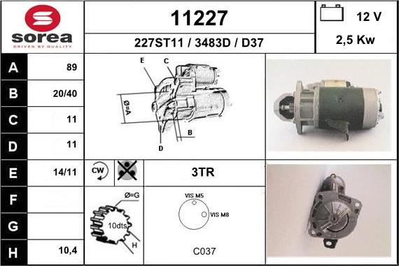 EAI 11227 - Starteris adetalas.lv