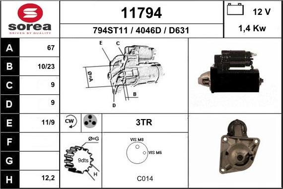 EAI 11794 - Starteris adetalas.lv