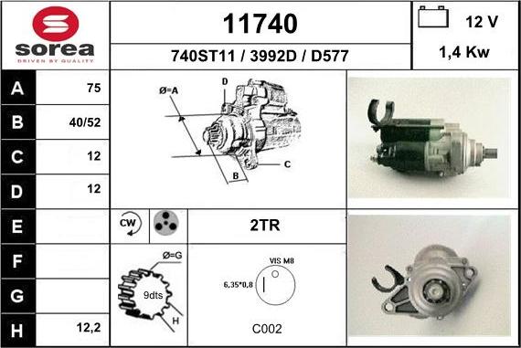 EAI 11740 - Starteris adetalas.lv