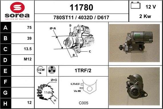 EAI 11780 - Starteris adetalas.lv