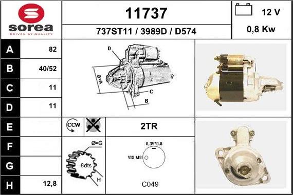 EAI 11737 - Starteris adetalas.lv