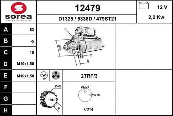 EAI 12479 - Starteris adetalas.lv