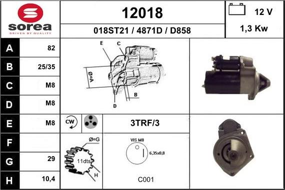 EAI 12018 - Starteris adetalas.lv