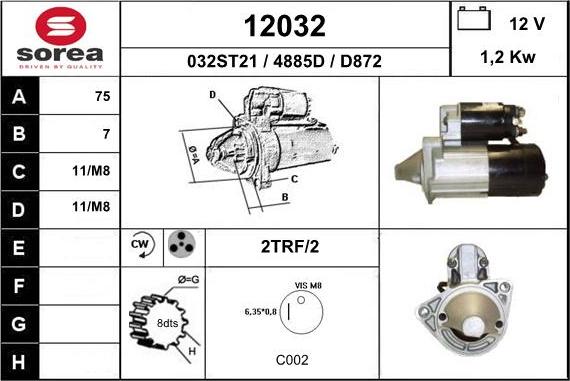 EAI 12032 - Starteris adetalas.lv