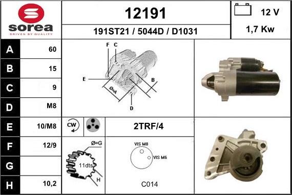 EAI 12191 - Starteris adetalas.lv