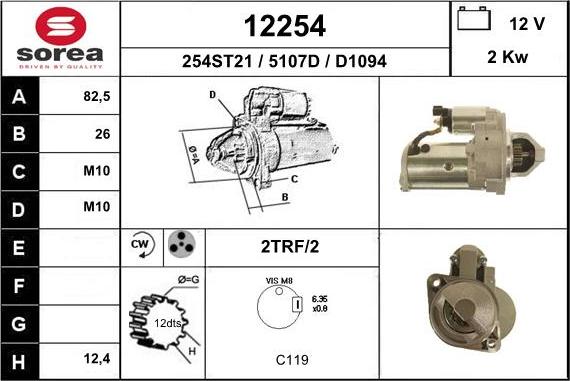 EAI 12254 - Starteris adetalas.lv