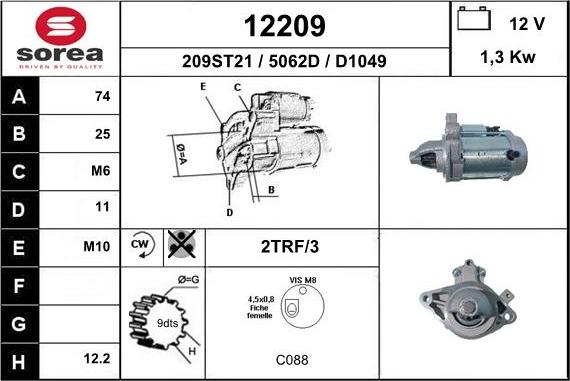 EAI 12209 - Starteris adetalas.lv