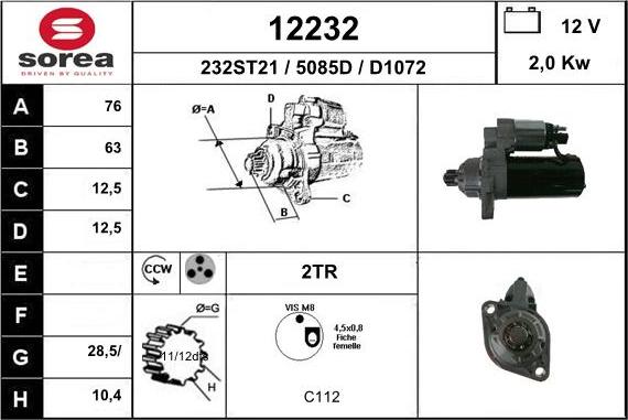 EAI 12232 - Starteris adetalas.lv