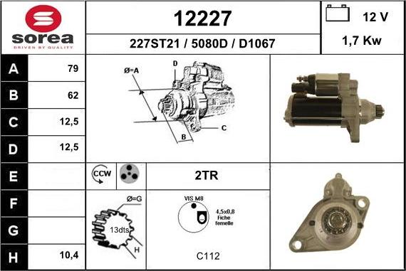 EAI 12227 - Starteris adetalas.lv