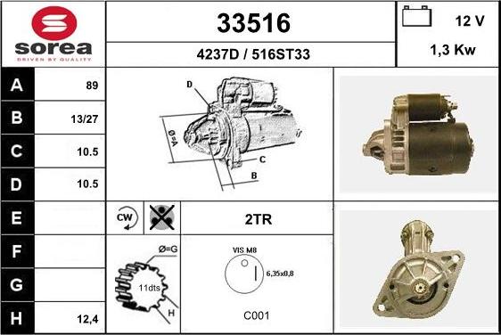 EAI 33516 - Starteris adetalas.lv