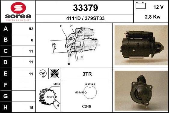 EAI 33379 - Starteris adetalas.lv