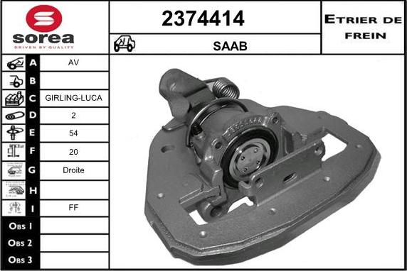 EAI 2374414 - Bremžu suports adetalas.lv