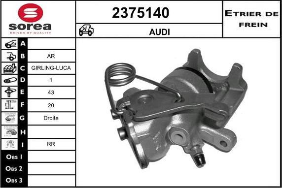 EAI 2375140 - Bremžu suports adetalas.lv