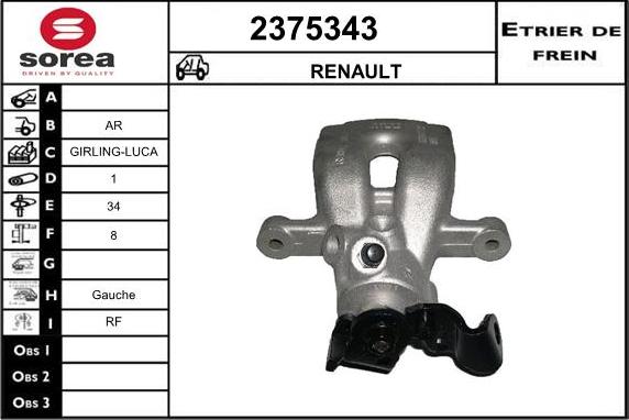 EAI 2375343 - Bremžu suports adetalas.lv