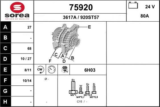 EAI 75920 - Ģenerators adetalas.lv