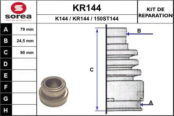 EAI KR144 - Putekļusargs, Piedziņas vārpsta adetalas.lv