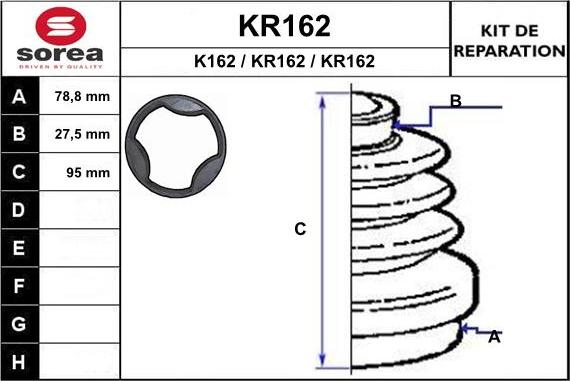 EAI KR162 - Putekļusargs, Piedziņas vārpsta adetalas.lv