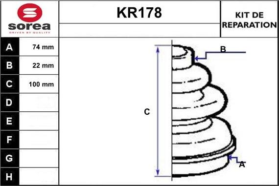 EAI KR178 - Putekļusargs, Piedziņas vārpsta adetalas.lv