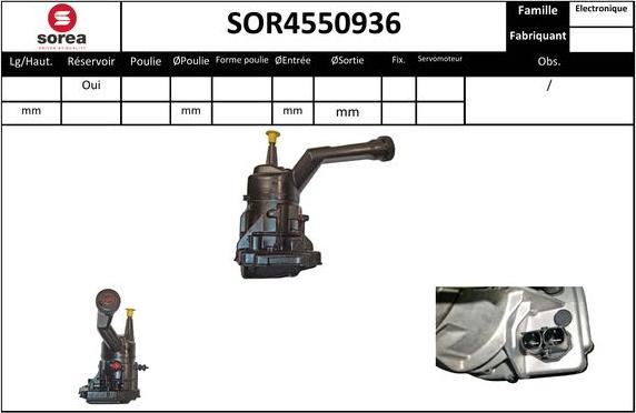 EAI SOR4550936 - Hidrosūknis, Stūres iekārta adetalas.lv