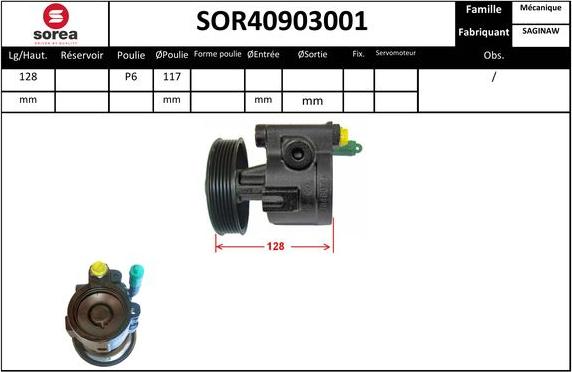 EAI SOR40903001 - Hidrosūknis, Stūres iekārta adetalas.lv