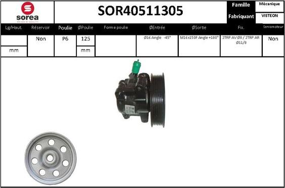 EAI SOR40511305 - Hidrosūknis, Stūres iekārta adetalas.lv