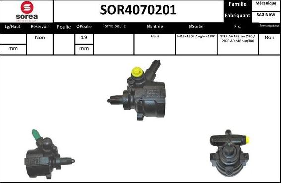 EAI SOR4070201 - Hidrosūknis, Stūres iekārta adetalas.lv