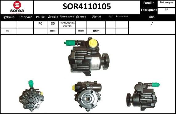 EAI SOR4110105 - Hidrosūknis, Stūres iekārta adetalas.lv