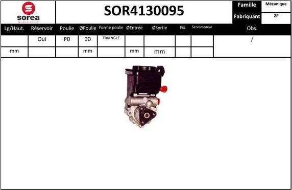 EAI SOR4130095 - Hidrosūknis, Stūres iekārta adetalas.lv