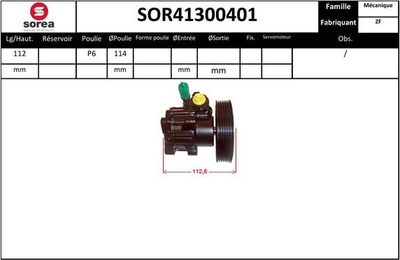 EAI SOR41300401 - Hidrosūknis, Stūres iekārta adetalas.lv