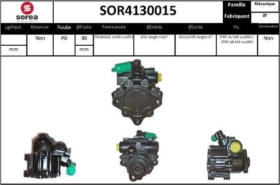 EAI SOR4130015 - Hidrosūknis, Stūres iekārta adetalas.lv