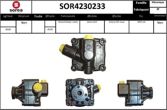 EAI SOR4230233 - Hidrosūknis, Stūres iekārta adetalas.lv