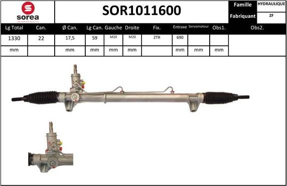 EAI SOR1011600 - Stūres mehānisms adetalas.lv