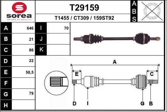 EAI T29159 - Piedziņas vārpsta adetalas.lv