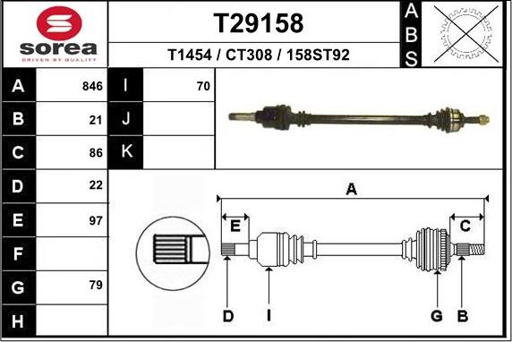 EAI T29158 - Piedziņas vārpsta adetalas.lv