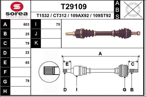 EAI T29109 - Piedziņas vārpsta adetalas.lv