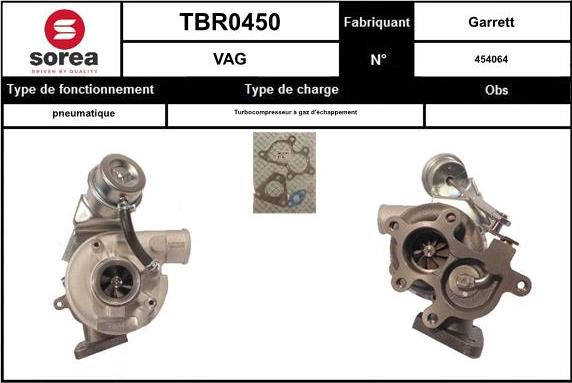 EAI TBR0450 - Kompresors, Turbopūte adetalas.lv