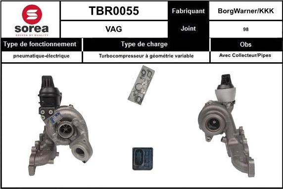 EAI TBR0055 - Kompresors, Turbopūte adetalas.lv