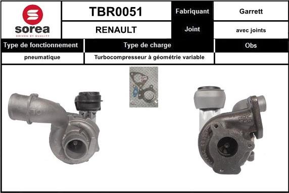 EAI TBR0051 - Kompresors, Turbopūte adetalas.lv